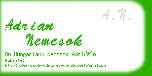 adrian nemcsok business card